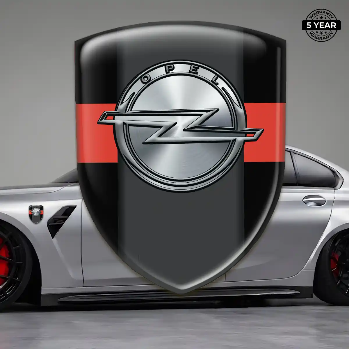 Opel Polyurethane Domed Sticker Cabin Style