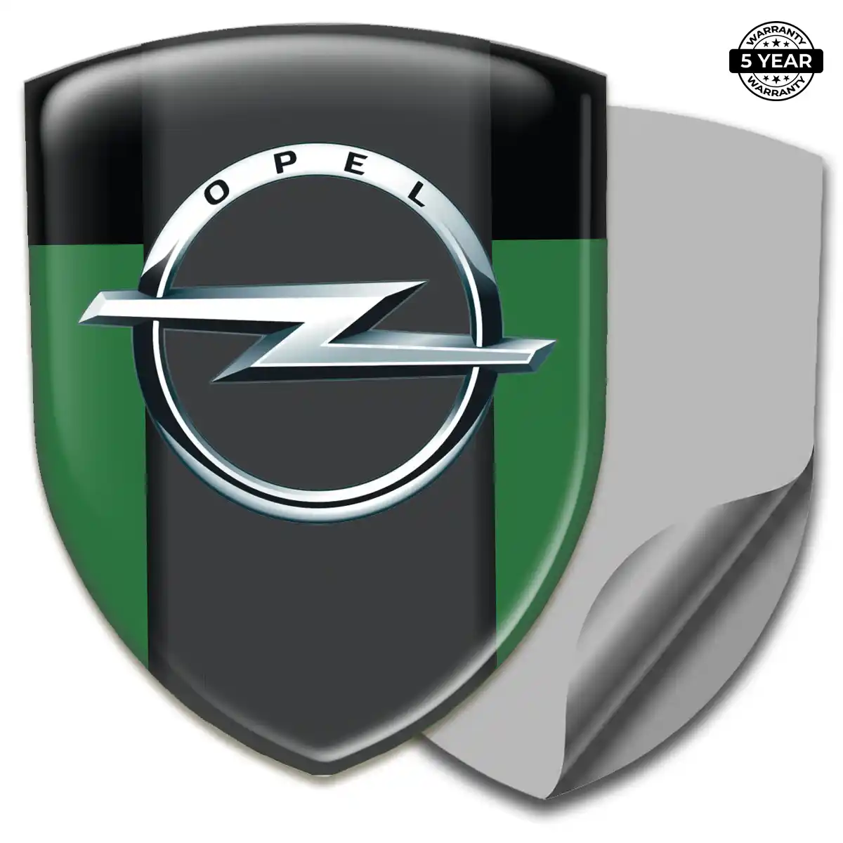 Opel Polyurethane Domed Sticker Elite Finish