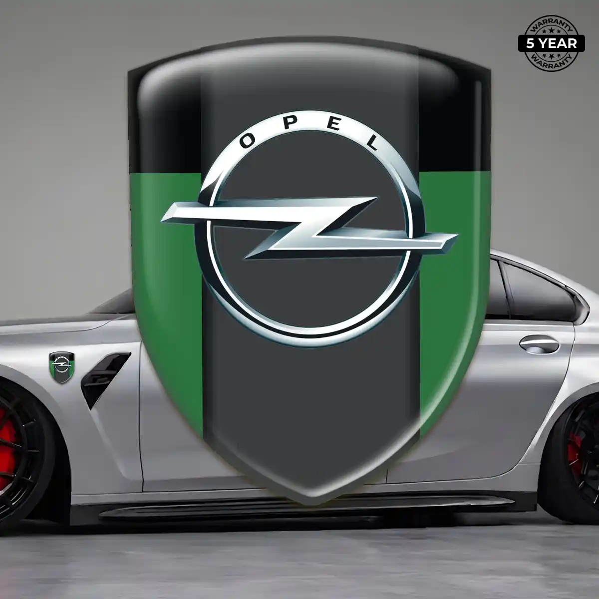 Opel Polyurethane Domed Sticker Elite Finish
