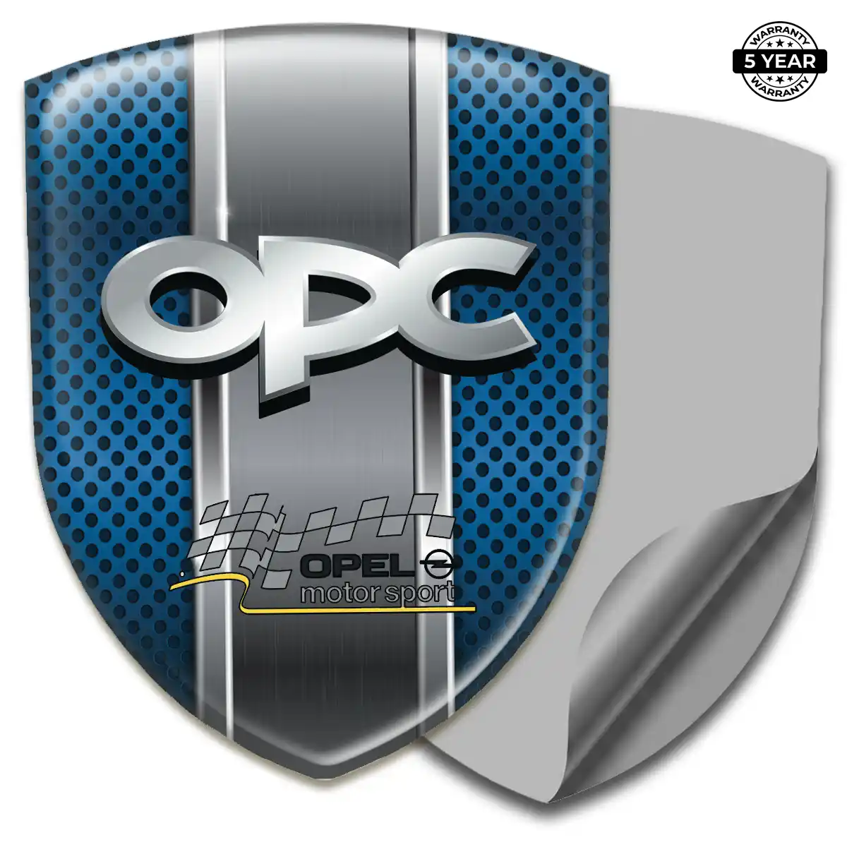 Opel Polyurethane Domed Sticker Interior Elegance