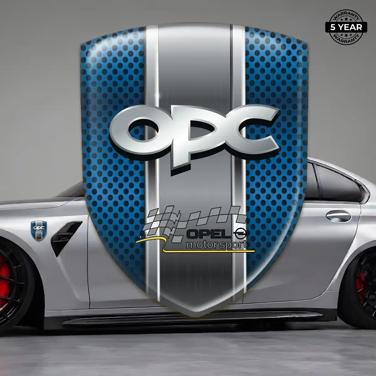 Opel Polyurethane Domed Sticker Interior Elegance