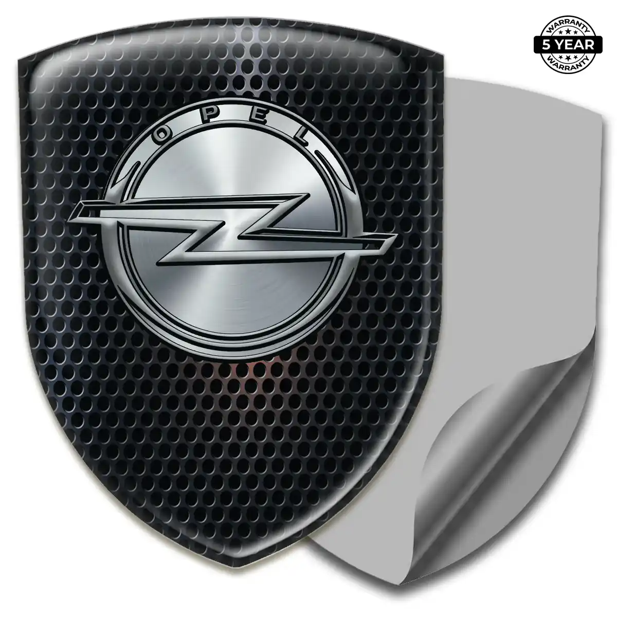 Opel Polyurethane Domed Sticker Refined Design
