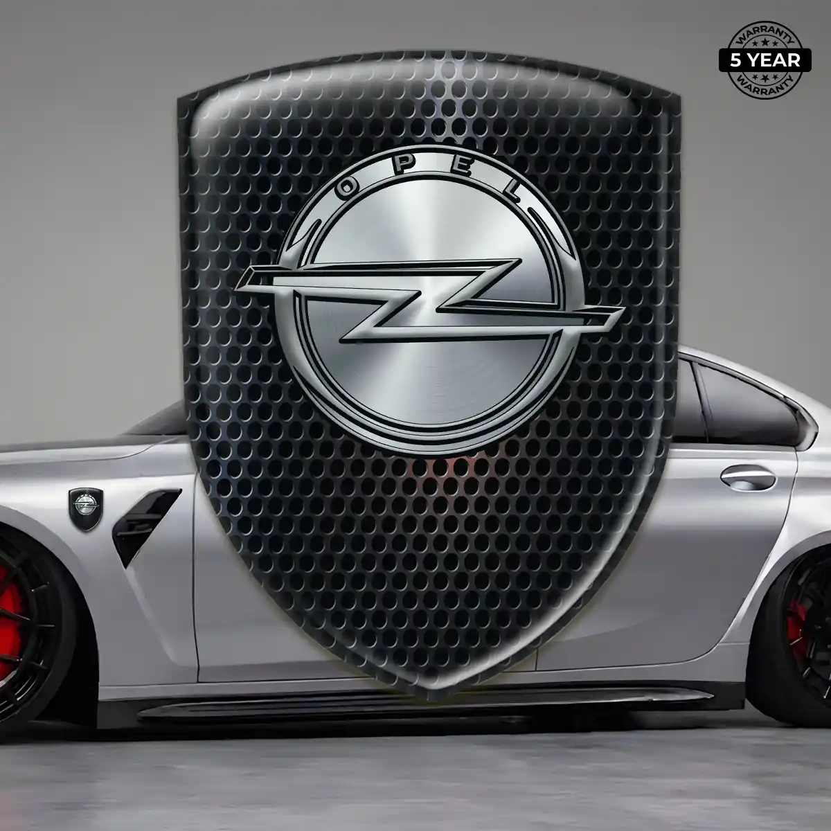 Opel Polyurethane Domed Sticker Refined Design