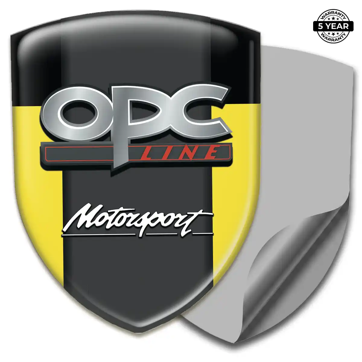 Opel Polyurethane Domed Sticker Sleek Style