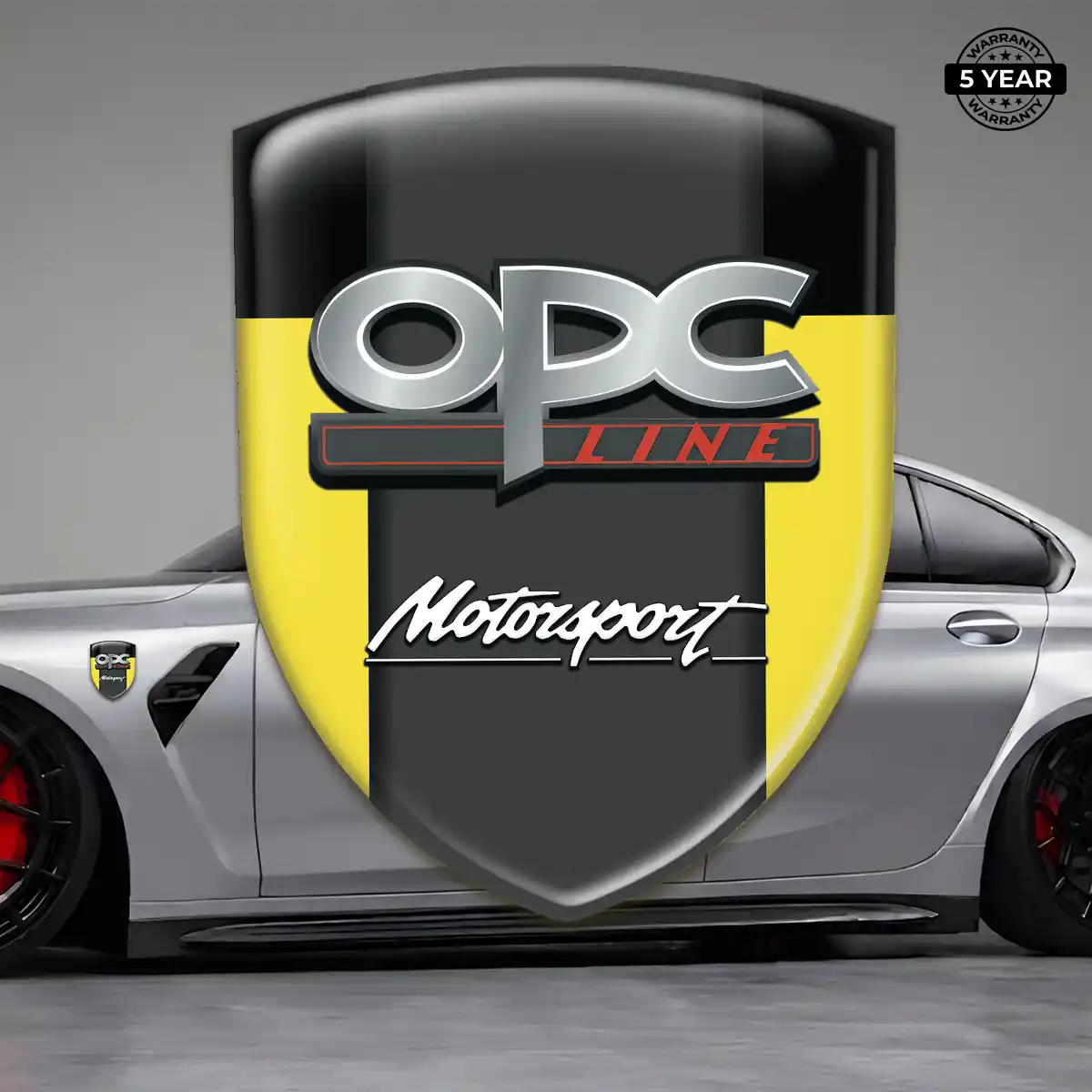 Opel Polyurethane Domed Sticker Sleek Style