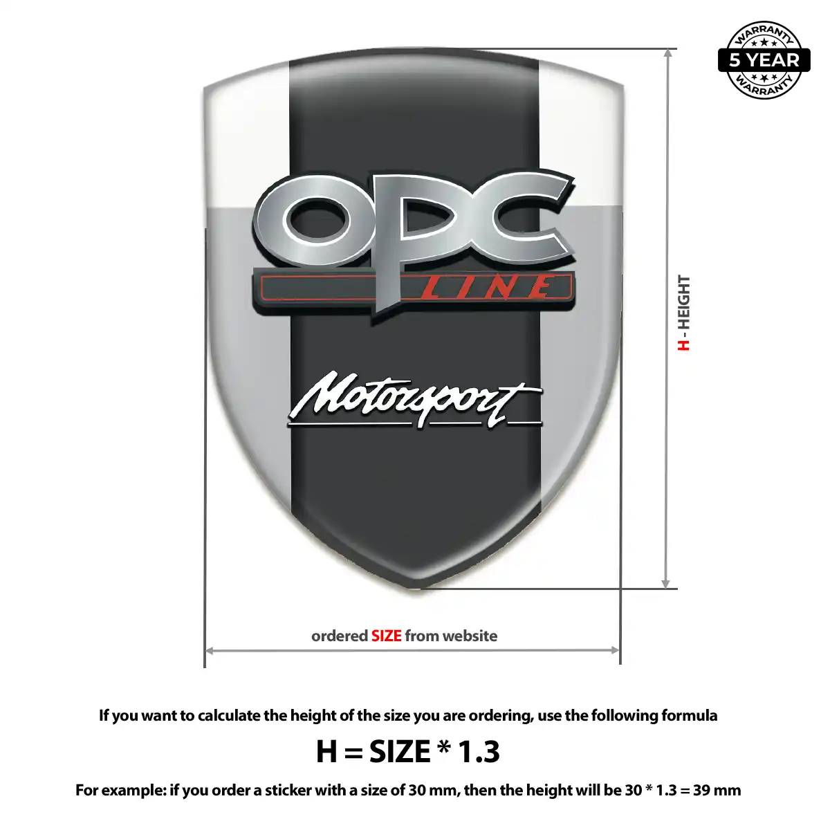Opel Resin Badge Sticker Exterior Luxe
