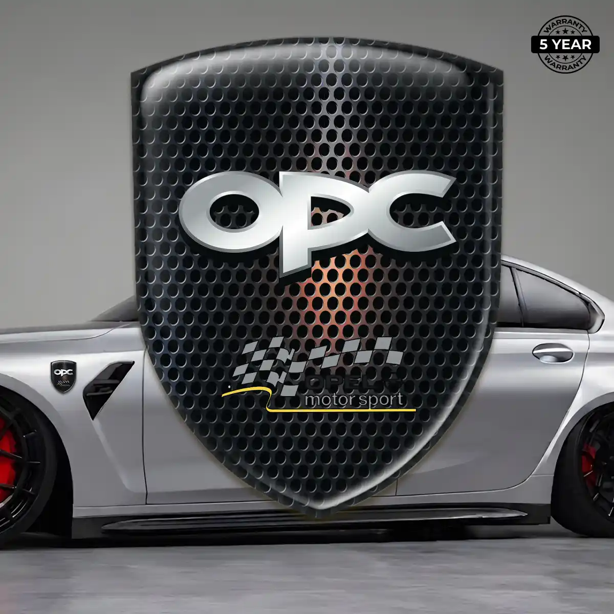 Opel Resin Domed Sticker Elite Finish