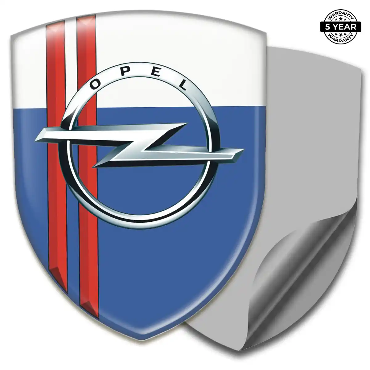Opel Resin Domed Sticker Resin Luxe