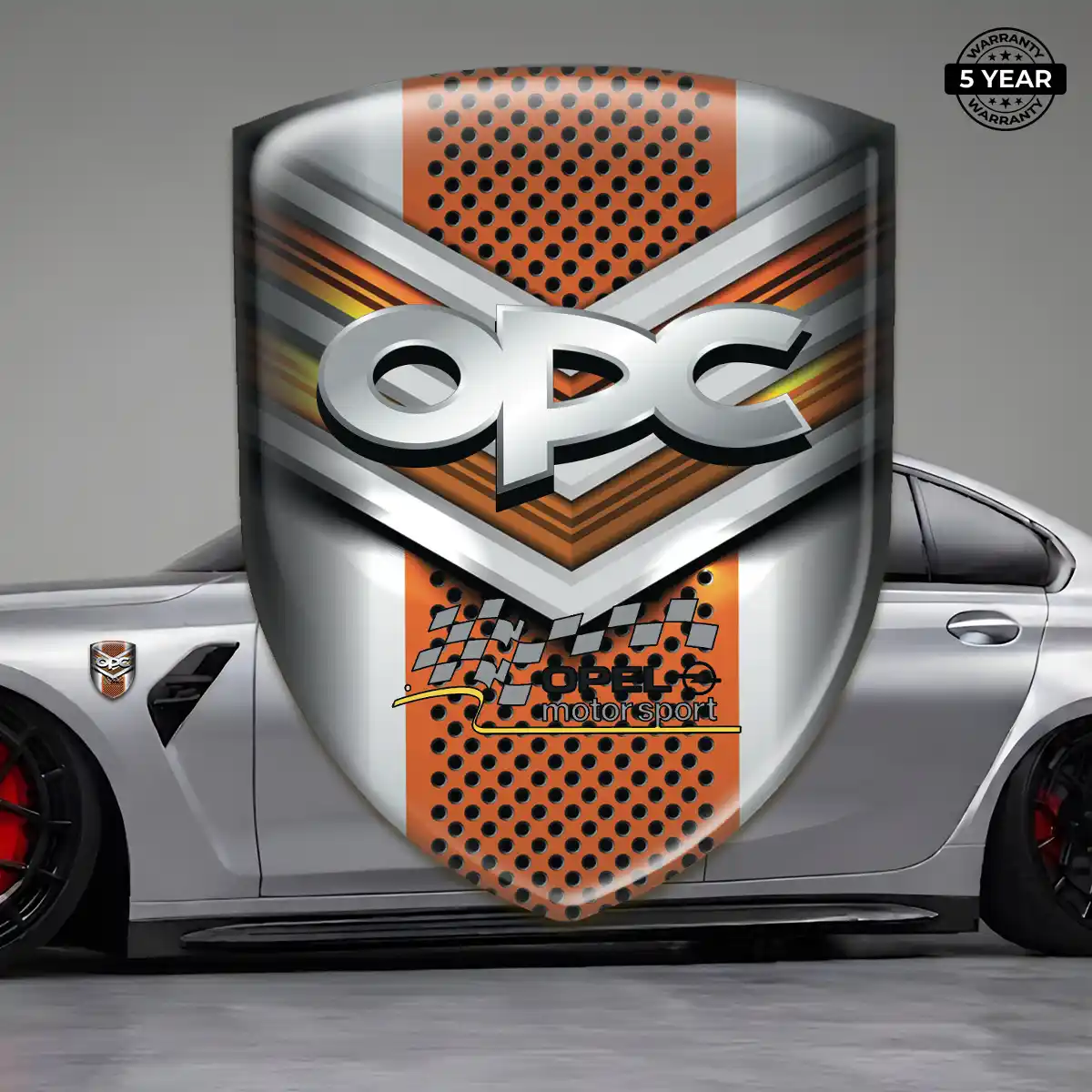Opel Resin Emblem Sticker Premium Dome