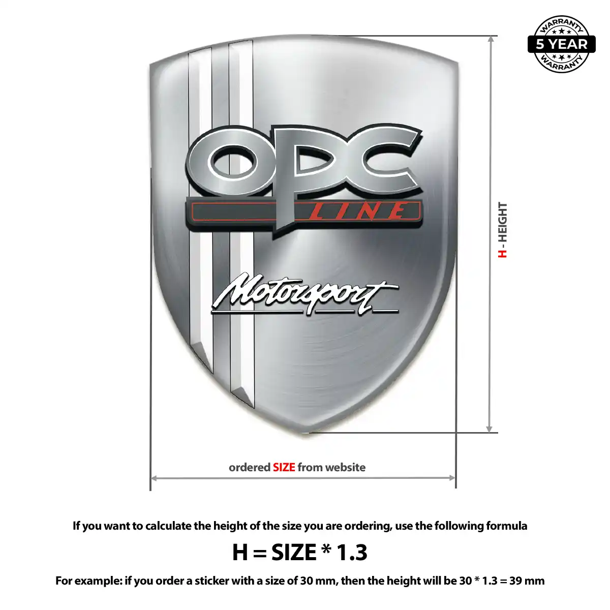 Opel Self Adhesive Emblem Sticker Sleek Style