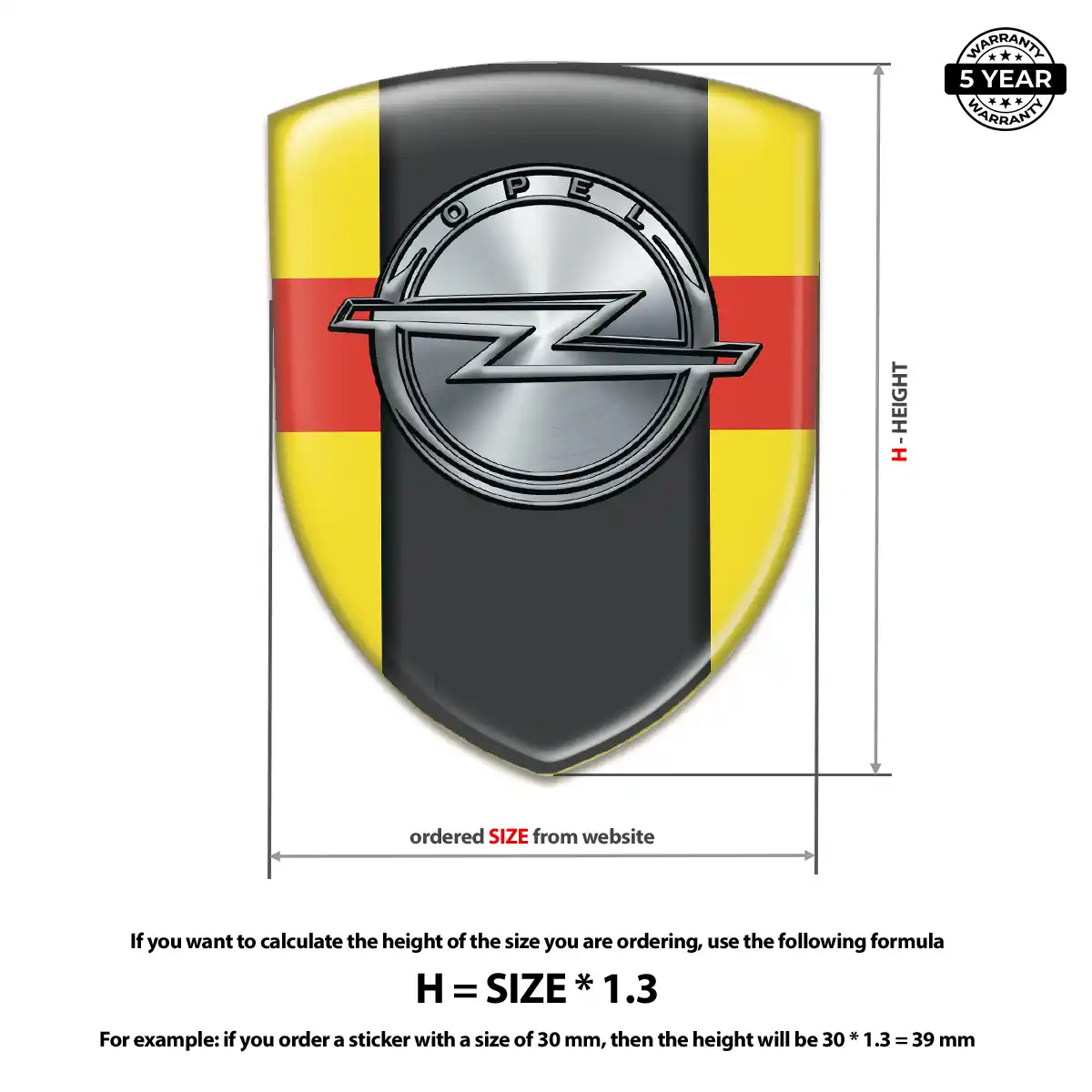 Opel Silicone Badge Cabin Style