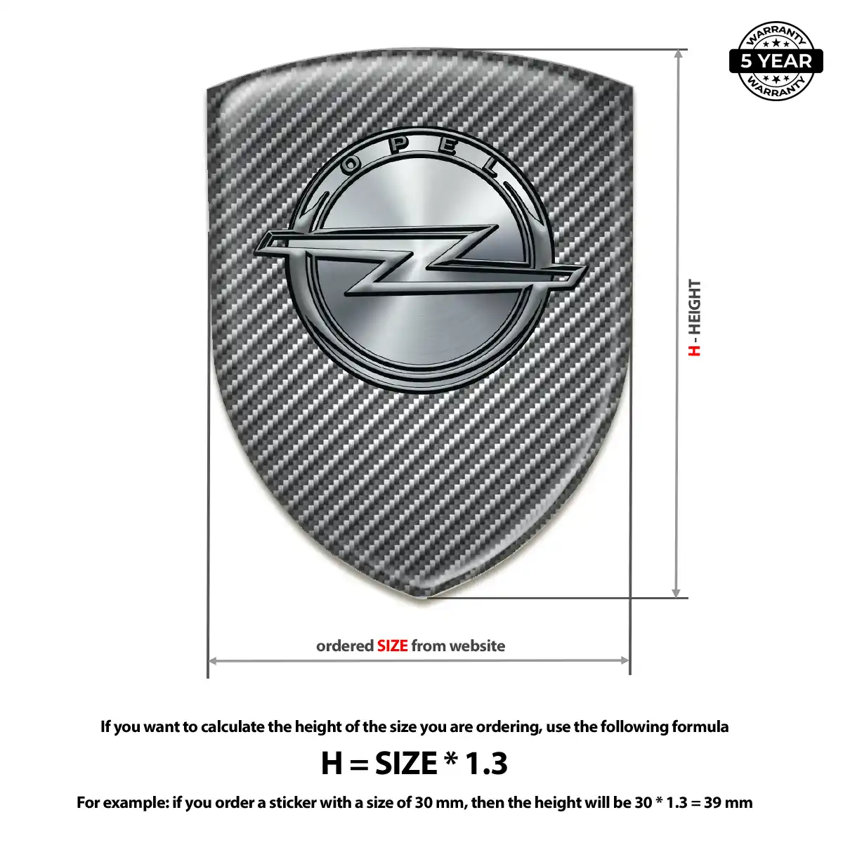 Opel Silicone Badge Deluxe Edition