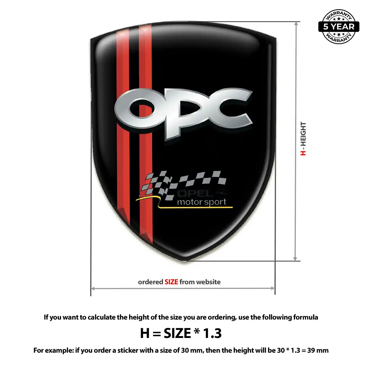 Opel Silicone Badge Interior Elegance