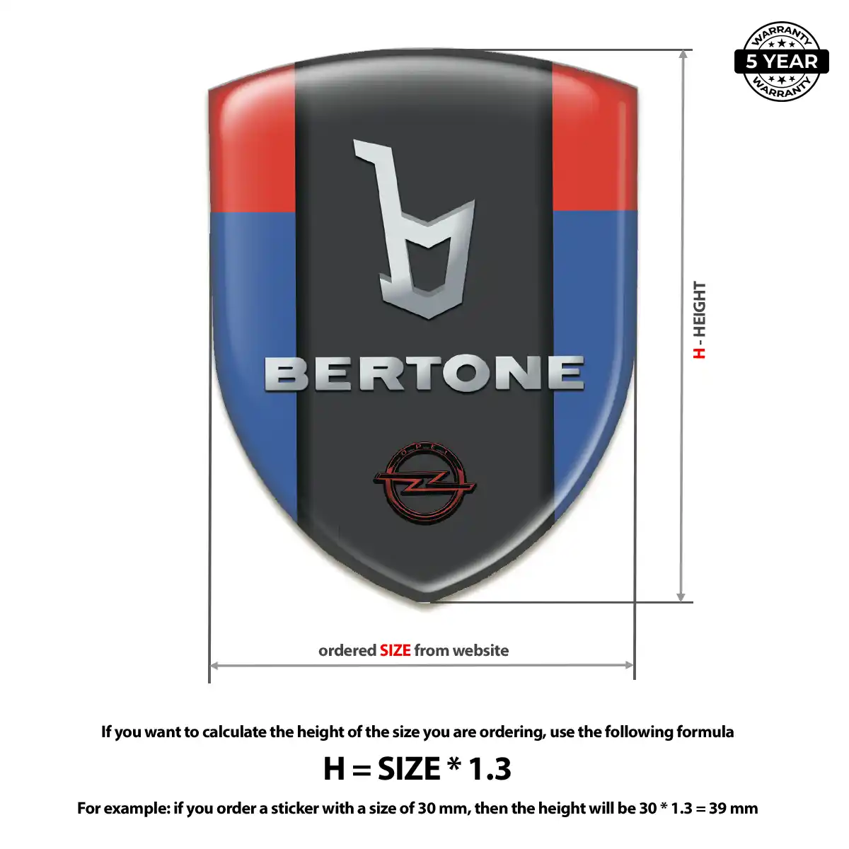 Opel Silicone Badge Interior Luxe