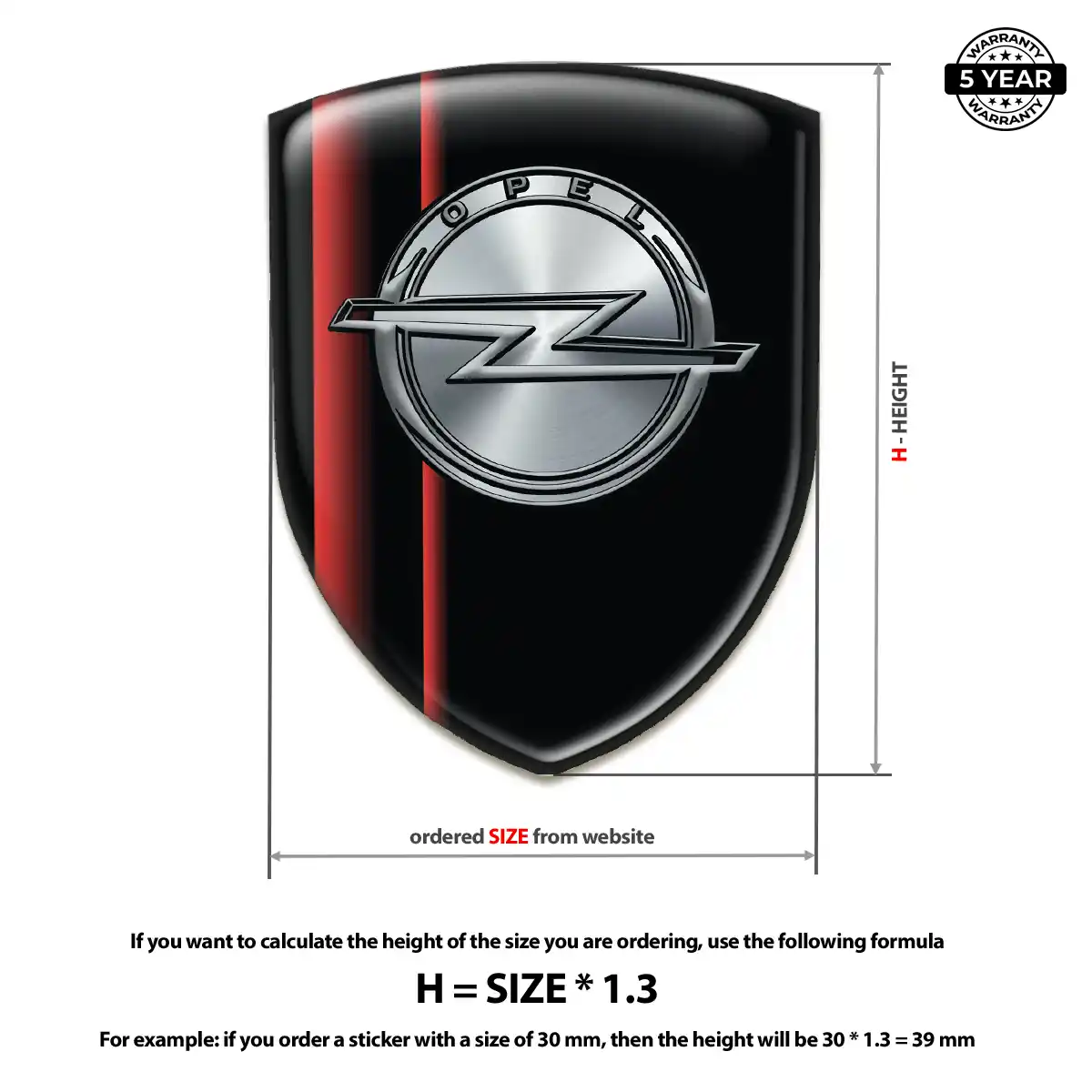 Opel Silicone Badge Outer Style