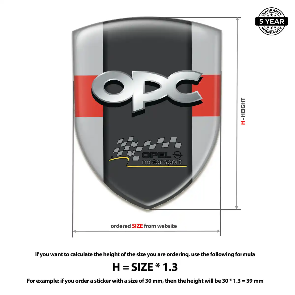Opel Silicone Badge Prestige Line