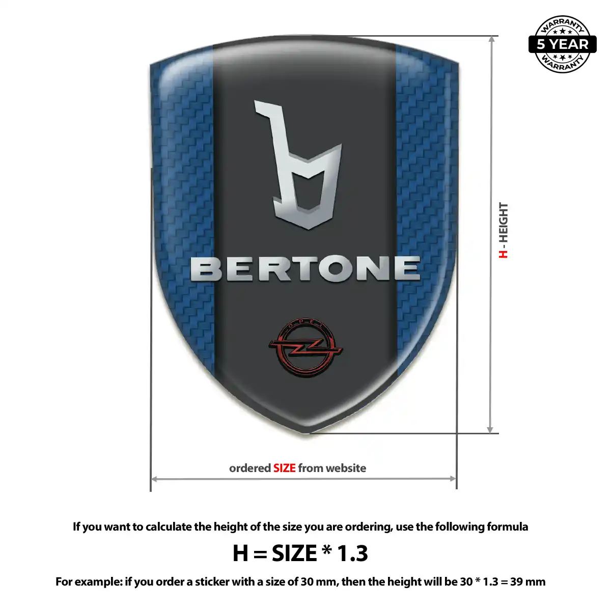 Opel Silicone Badge Resin Luxe