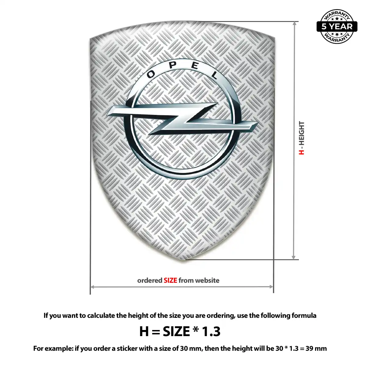 Opel Silicone Badge Signature Grade