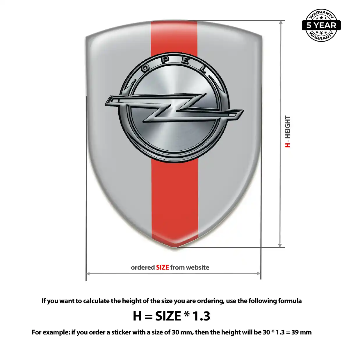 Opel Silicone Emblem Deluxe Edition