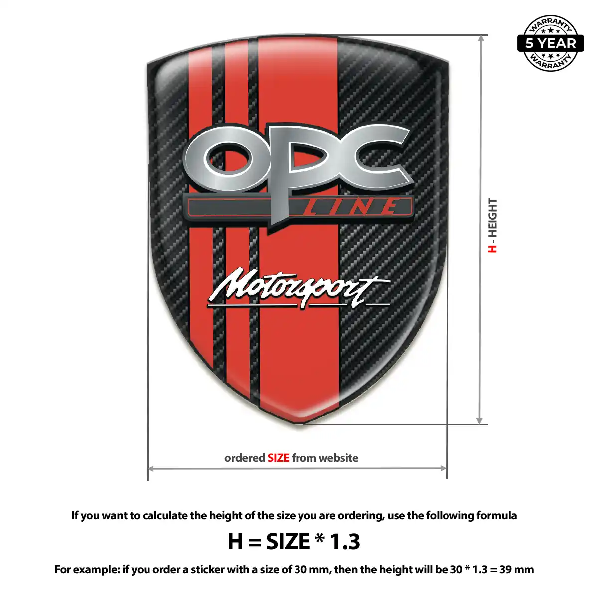 Opel Silicone Emblem Interior Luxe