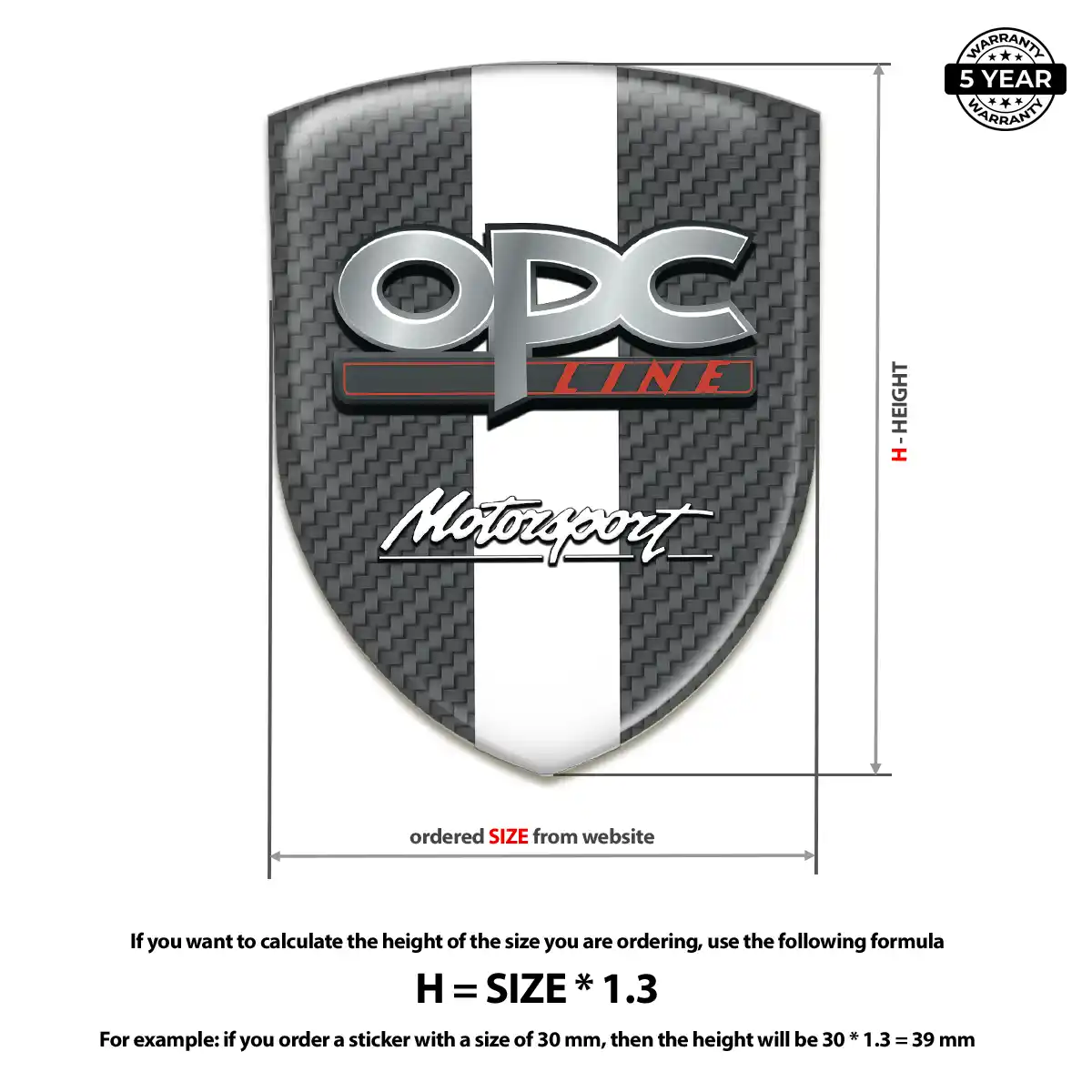 Opel Silicone Emblem Outer Style