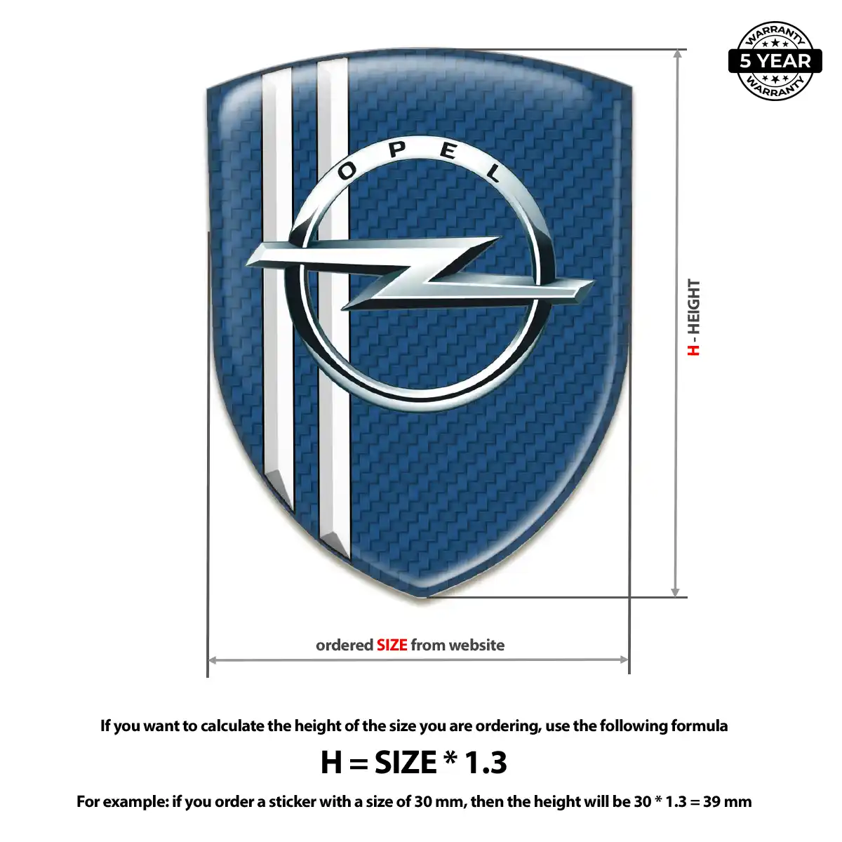 Opel Silicone Emblem Prestige Line
