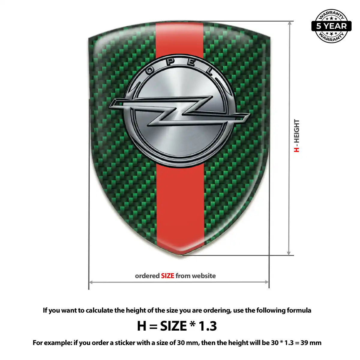 Opel Silicone Emblem Prime Quality
