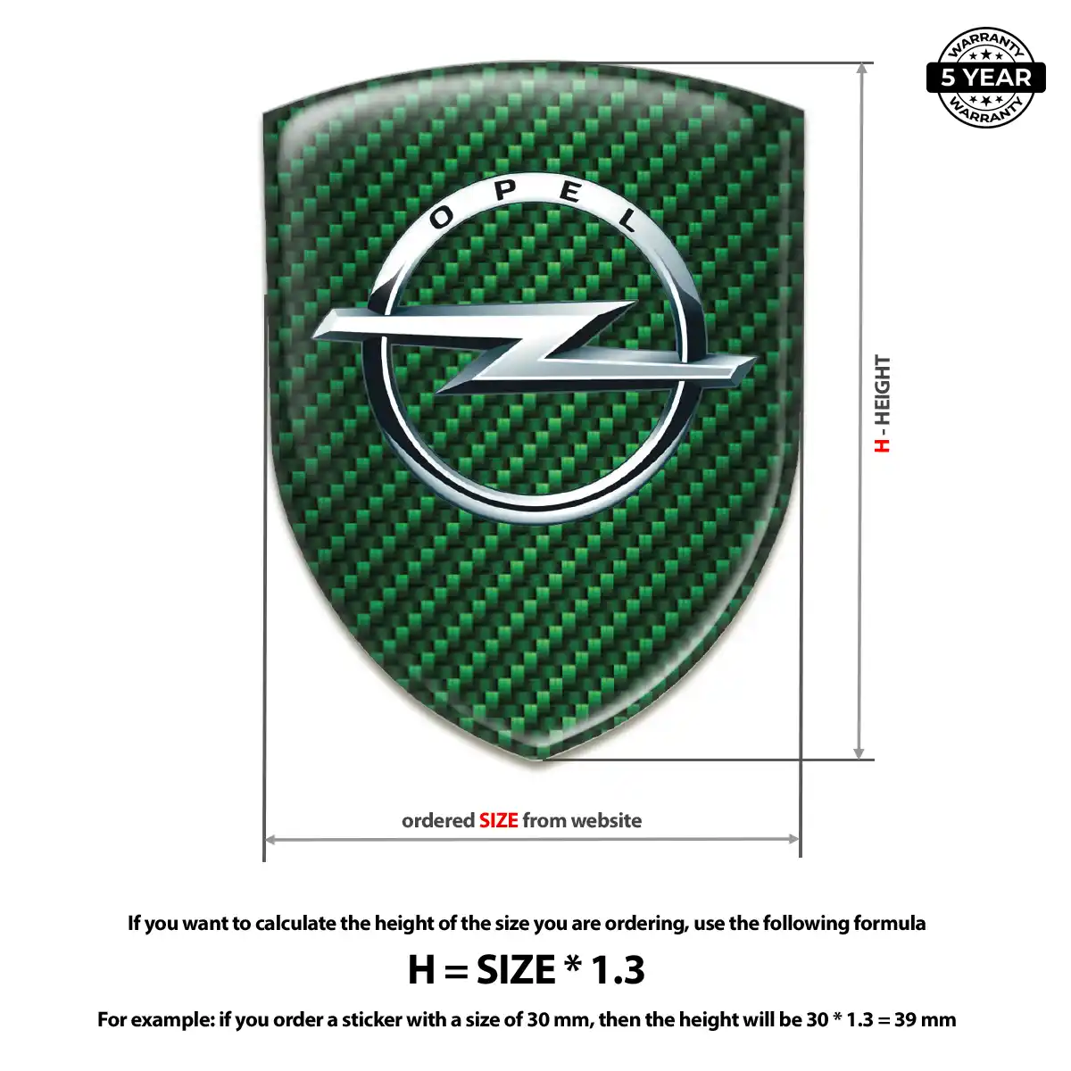 Opel Silicone Emblem Resin Elite