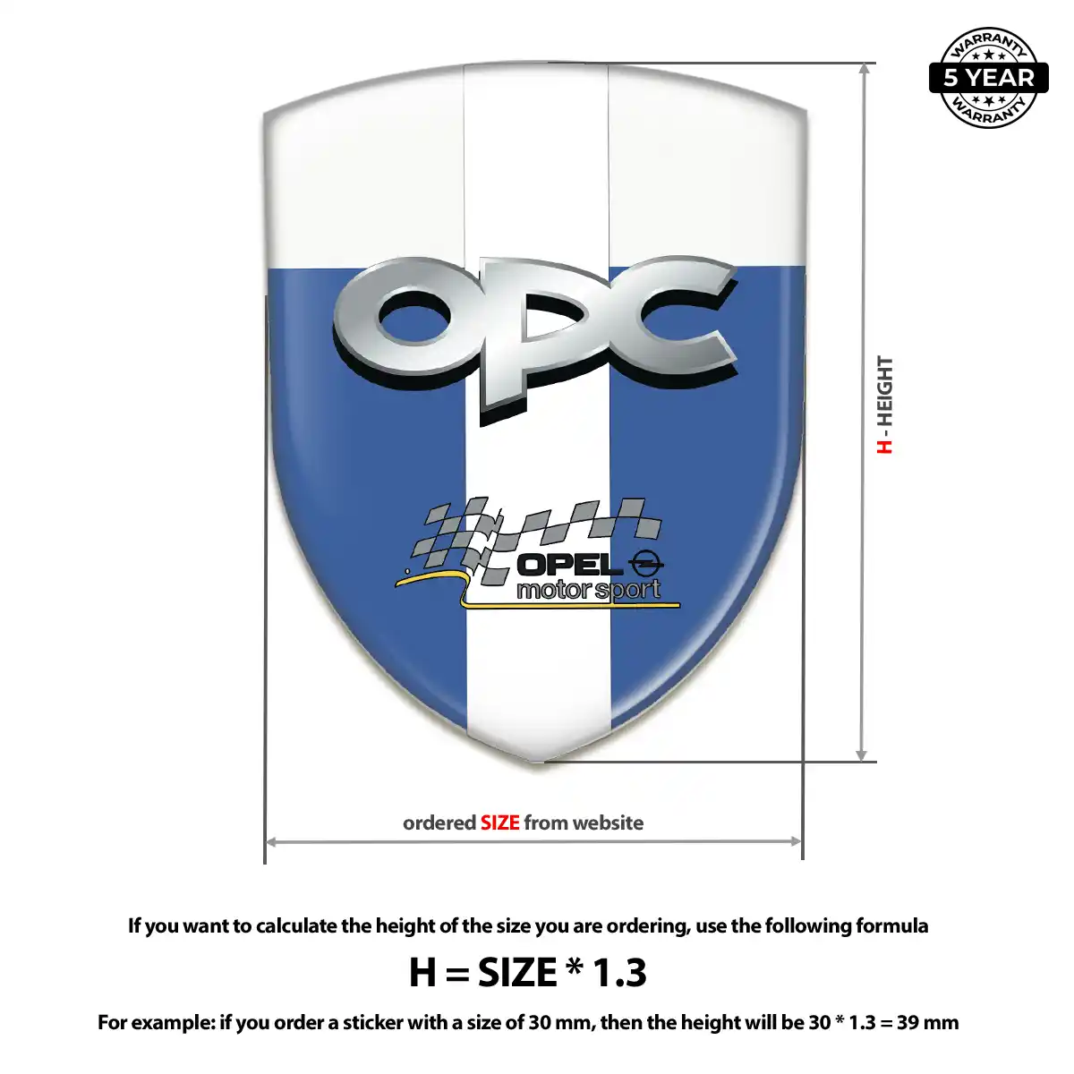 Opel Silicone Emblem Resin Luxe