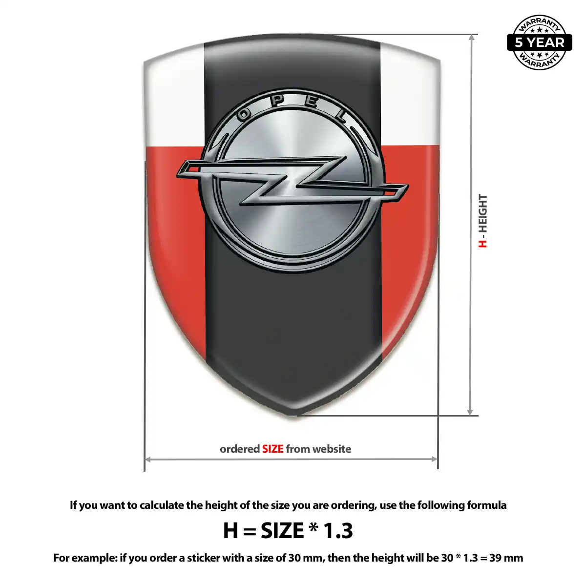 Opel Silicone Emblem Sleek Style