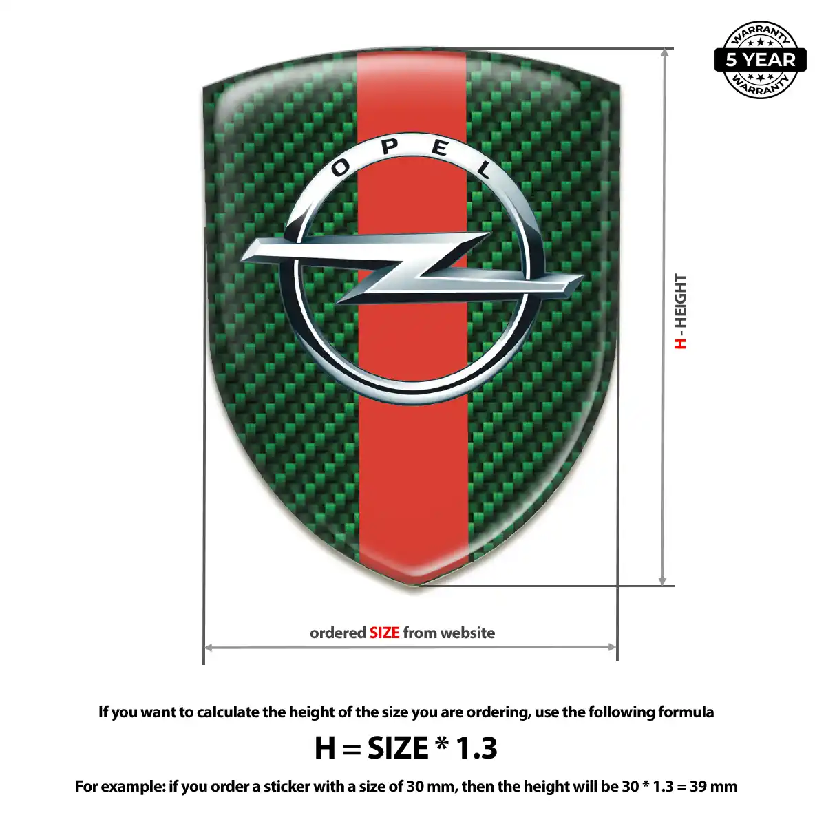 Opel Silicone Emblem Superior Craft