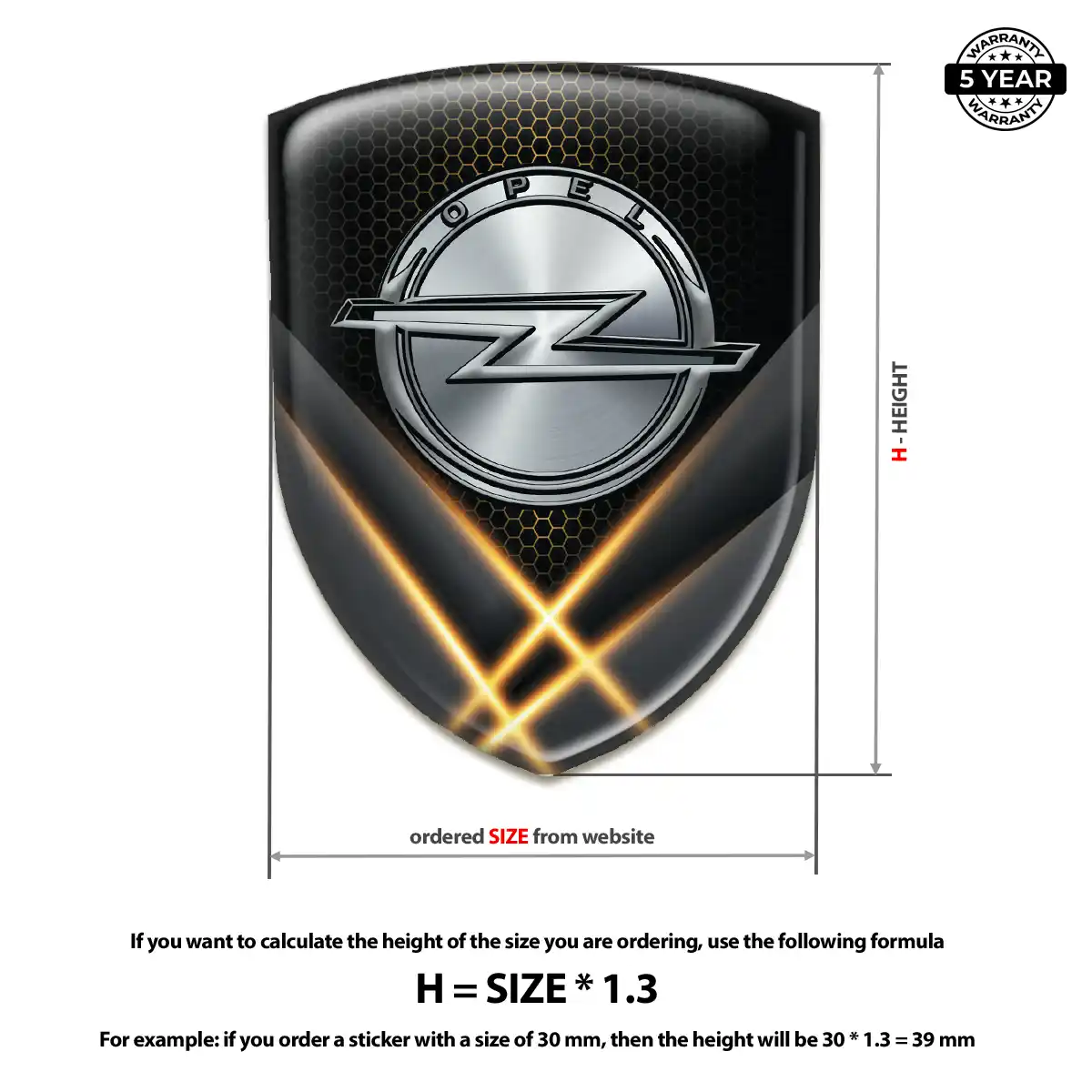 Opel Silicone Sticker Elite Edition