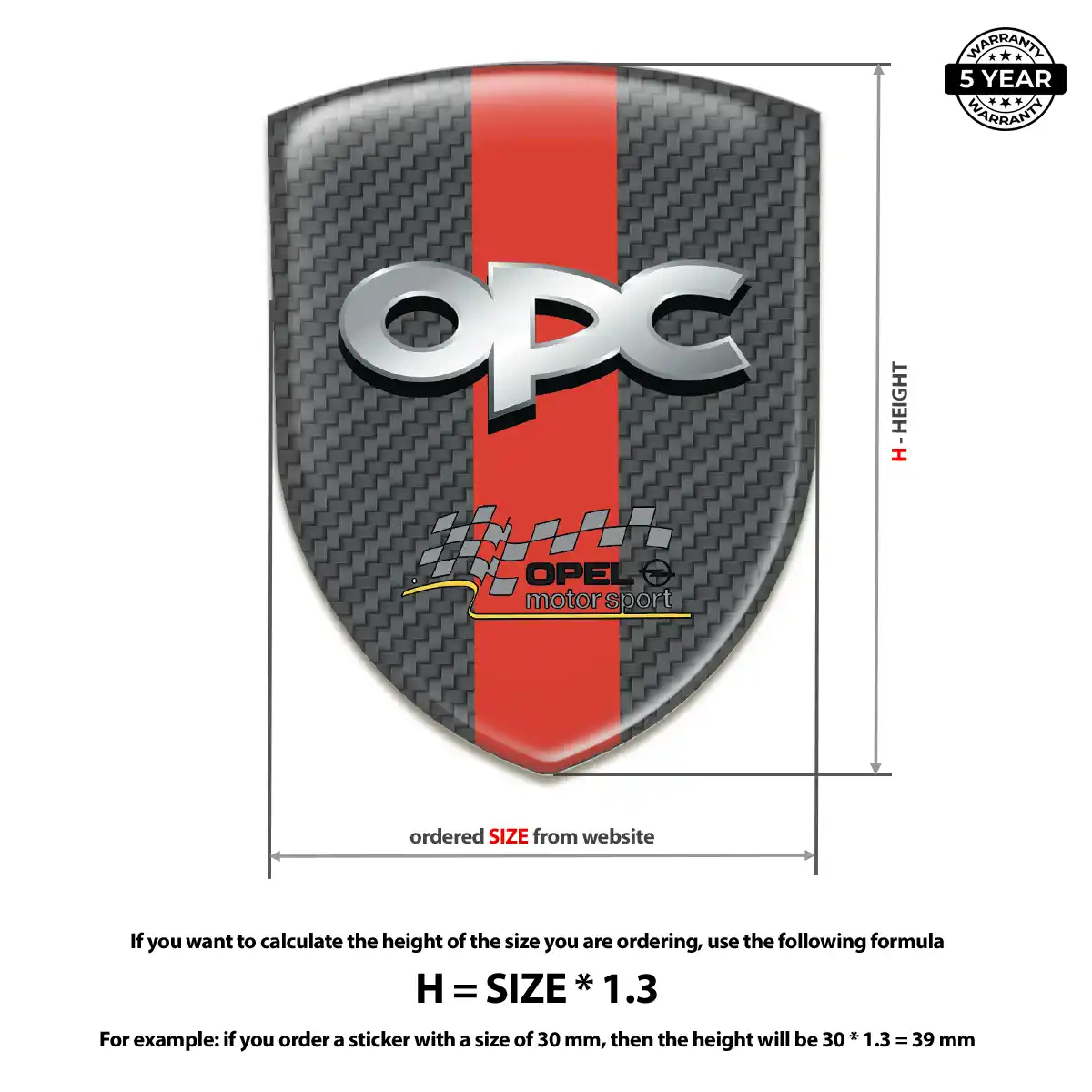 Opel Silicone Sticker Exclusive Series