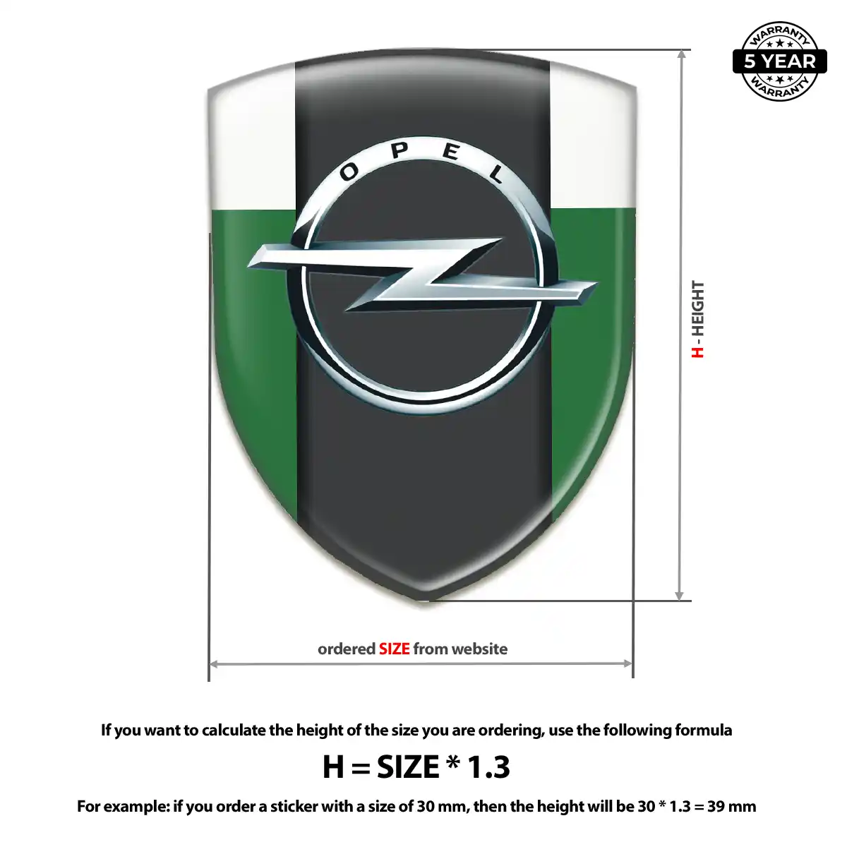 Opel Silicone Sticker Interior Elegance