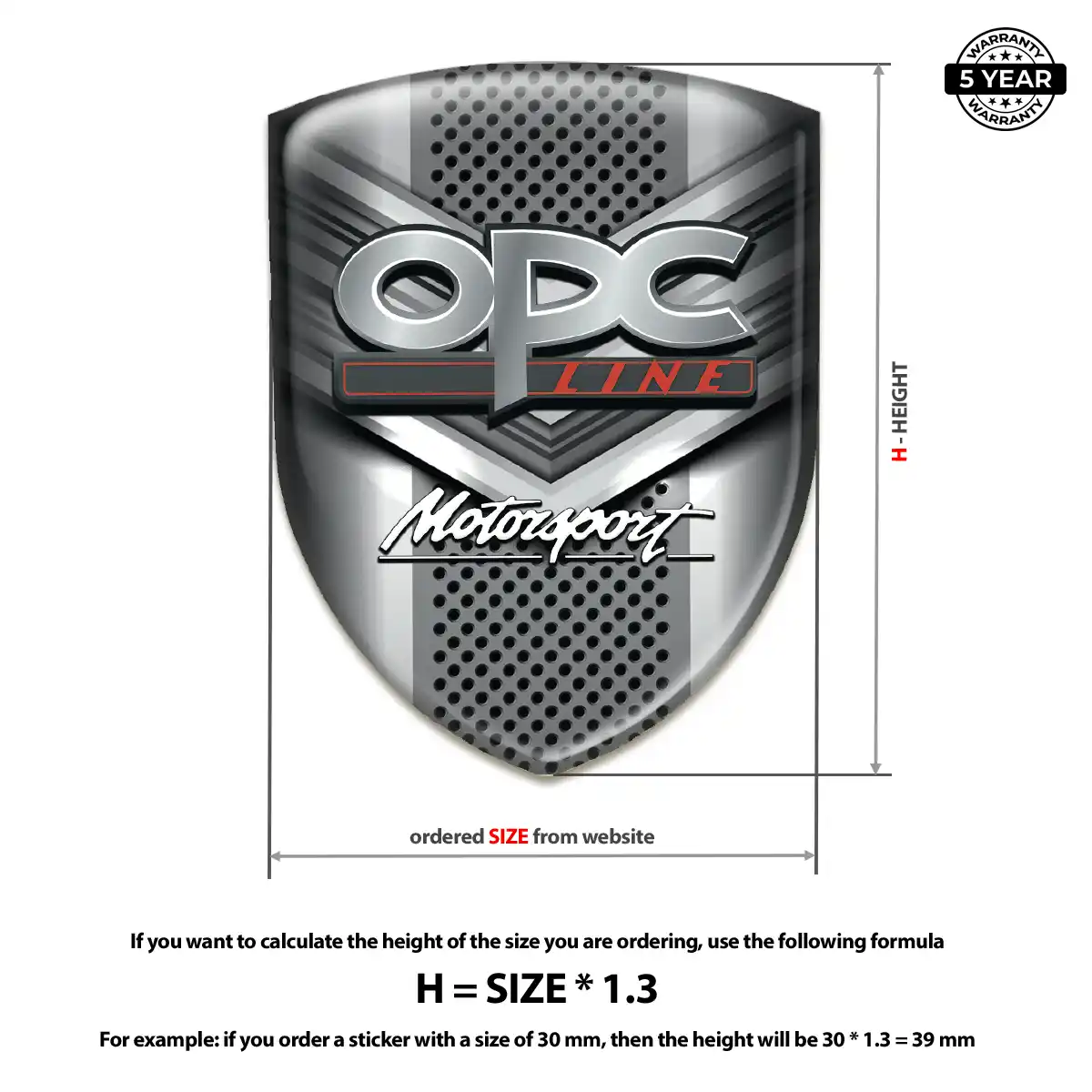 Opel Silicone Sticker Interior Luxe