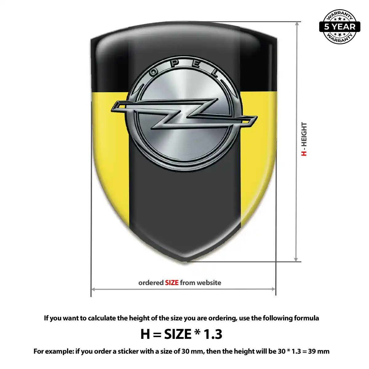 Opel Silicone Sticker Opulent Line