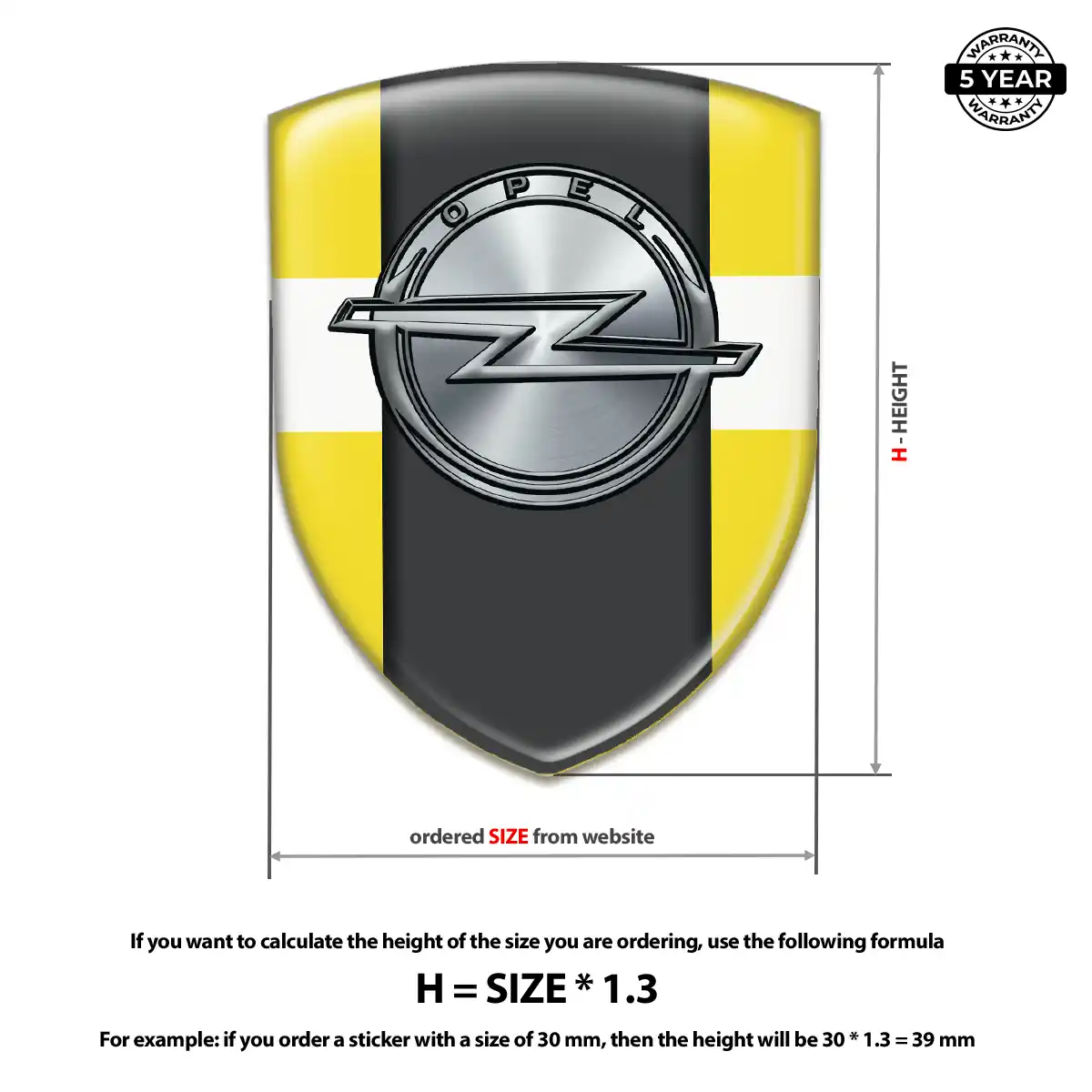 Opel Silicone Sticker Prestige Line