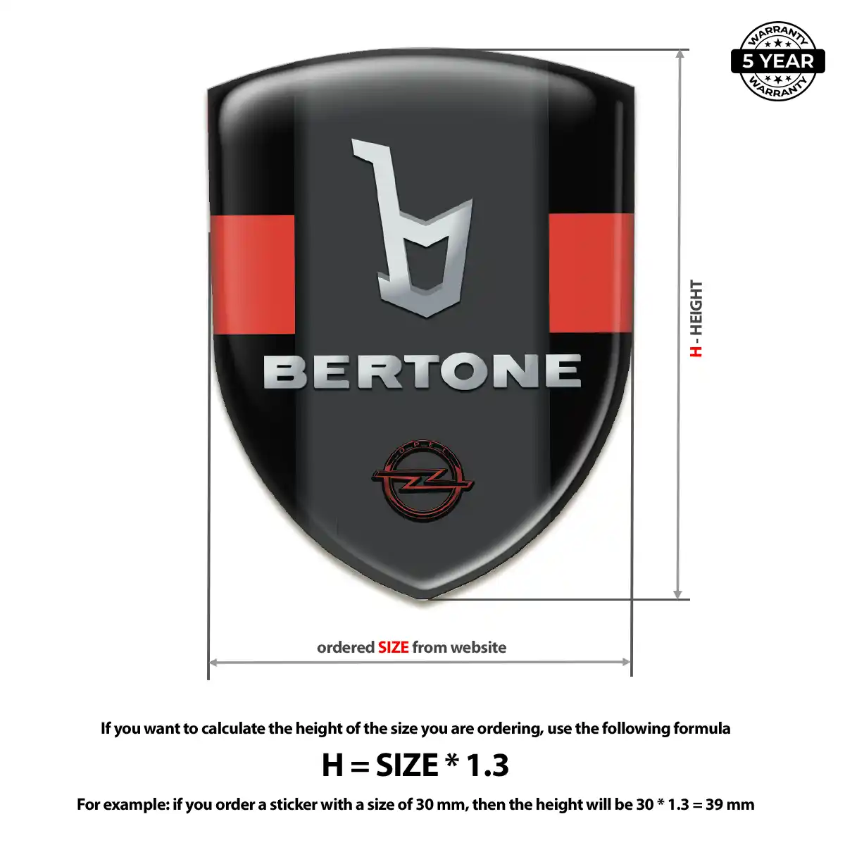 Opel Silicone Sticker Prime Quality