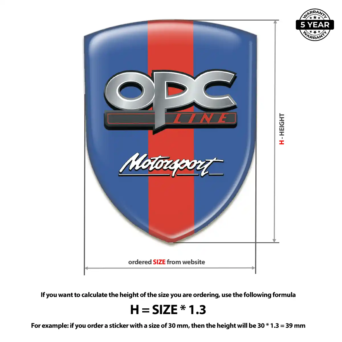 Opel Silicone Sticker Refined Design