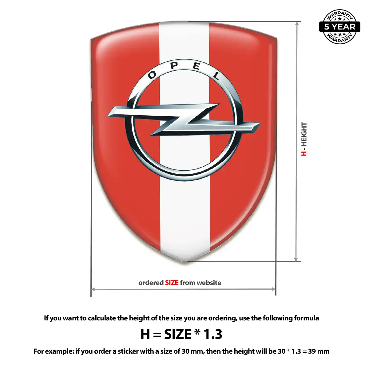 Opel Sticker Noble Edition