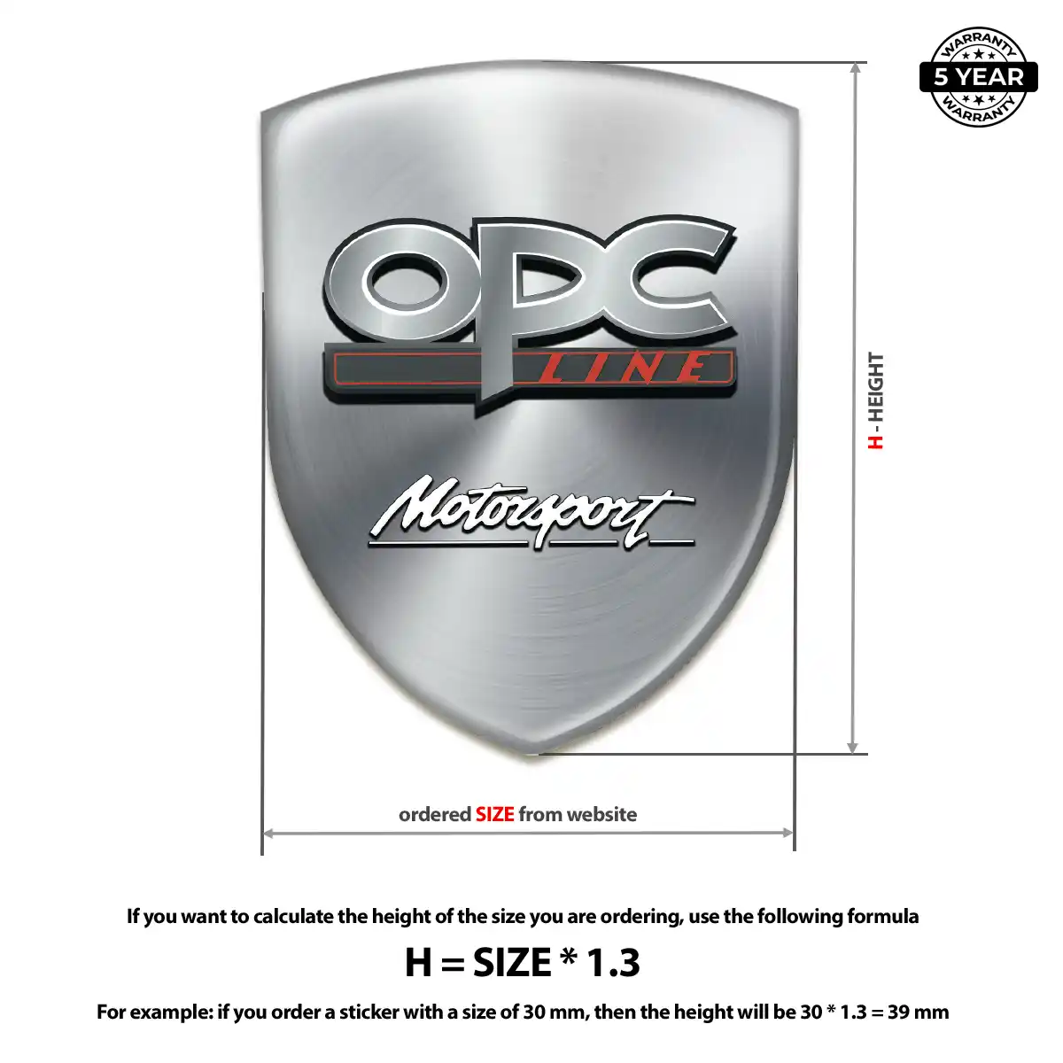 Opel Sticker Prestige Line