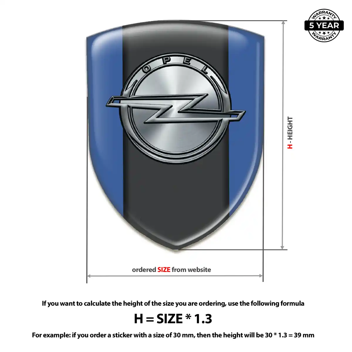 Opel Sticker Prime Quality
