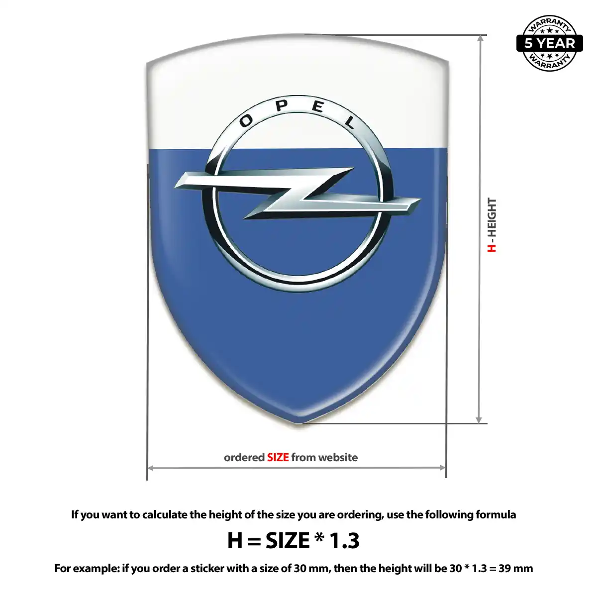 Opel Sticker Refined Design