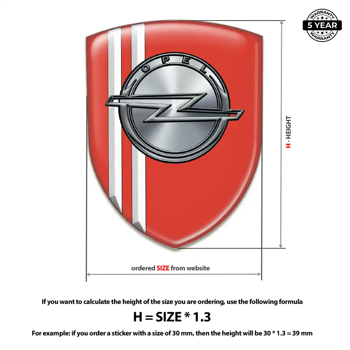 Opel Sticker Signature Grade