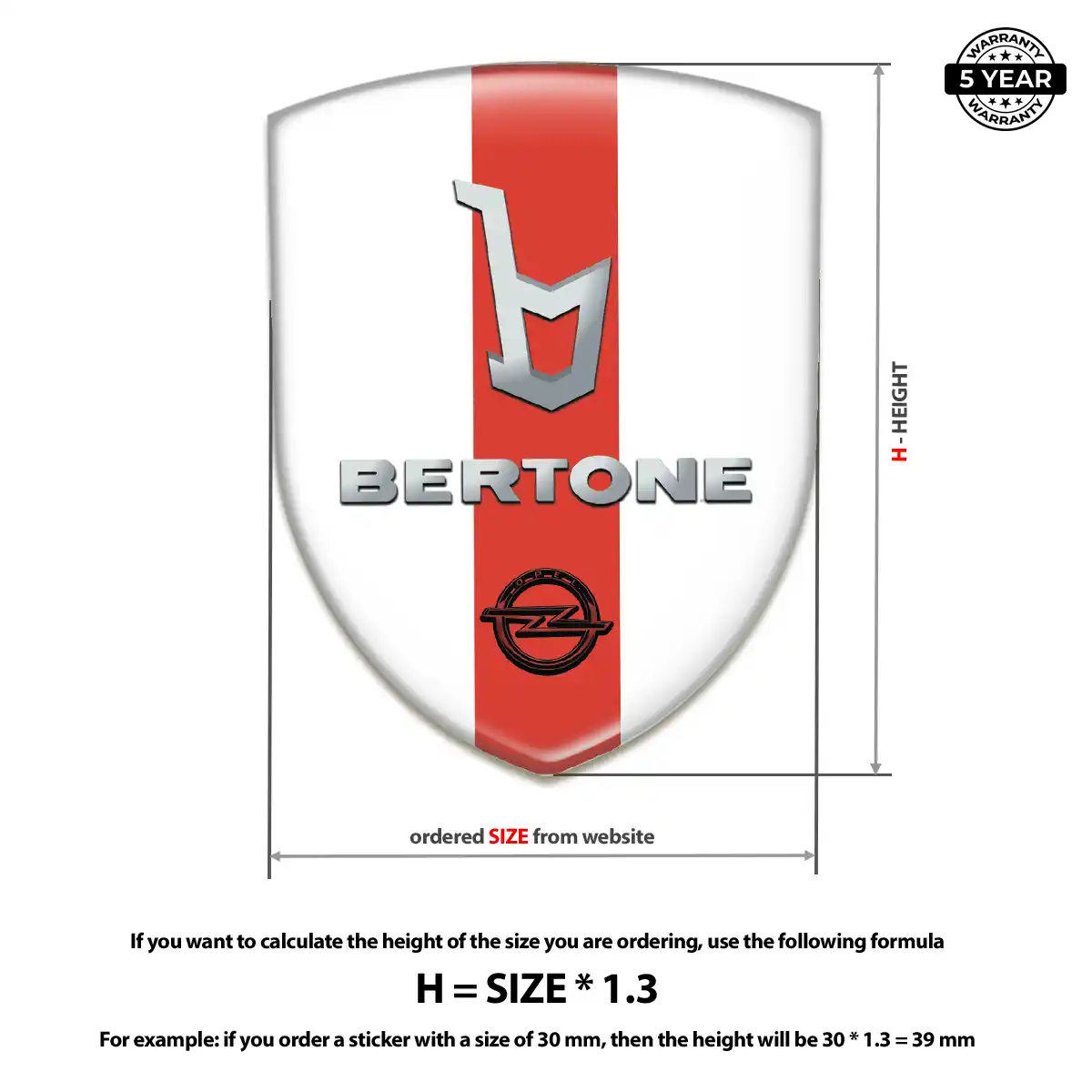 Opel Vehicle Logo Sticker Exclusive Series