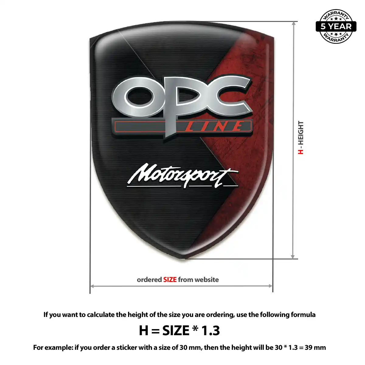 Opel Vehicle Logo Sticker Exterior Luxe