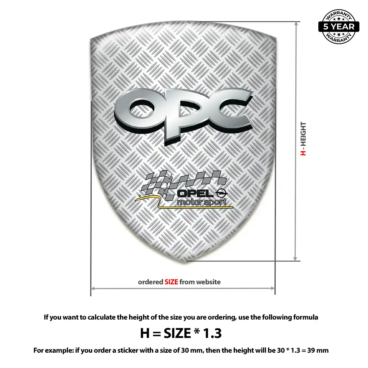 Opel Vehicle Logo Sticker Interior Luxe