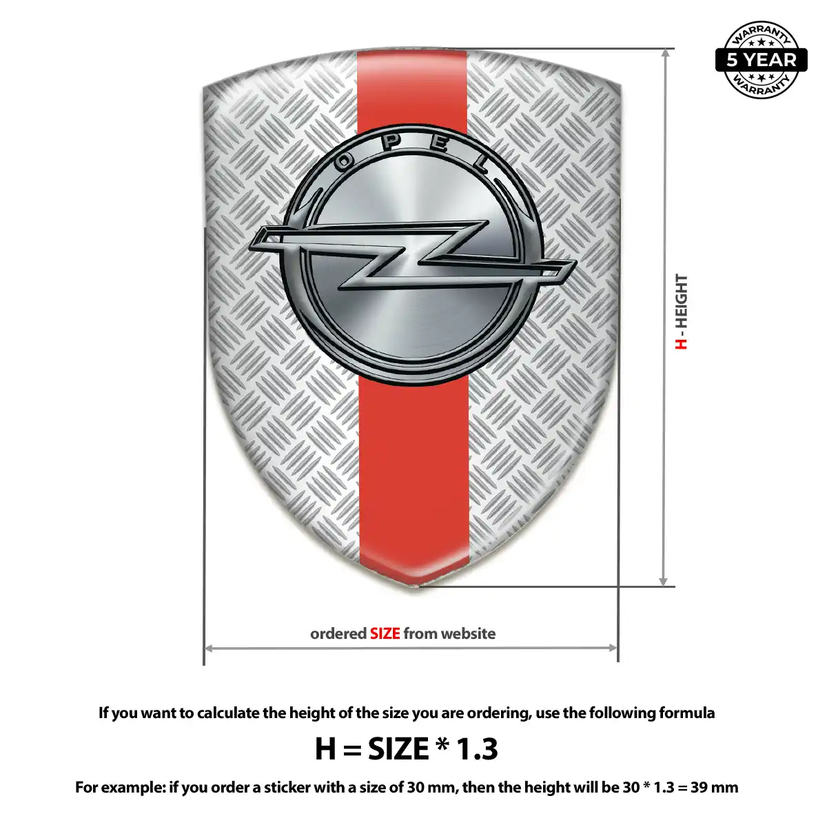 Opel Vehicle Logo Sticker Opulent Line