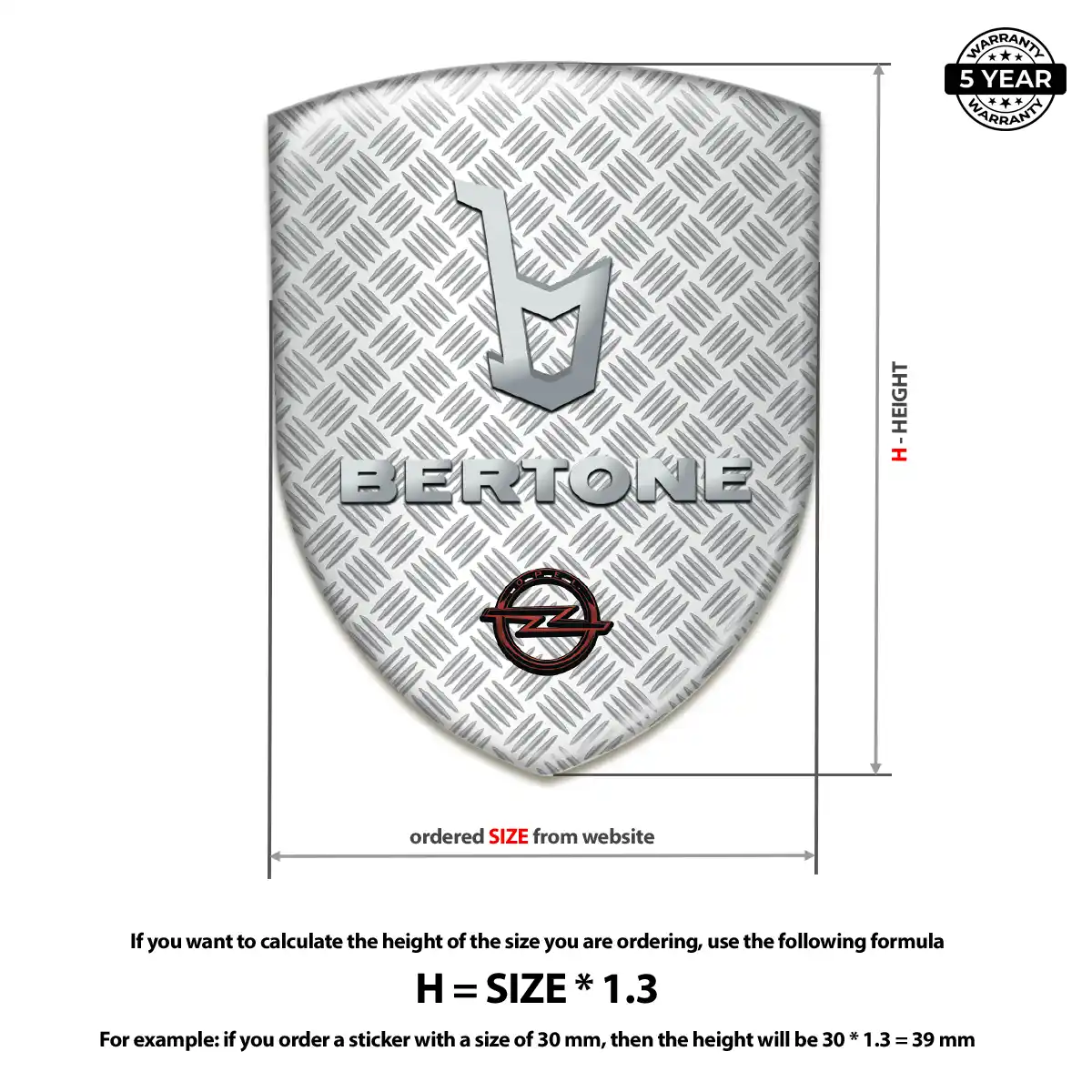 Opel Vehicle Logo Sticker Prime Quality