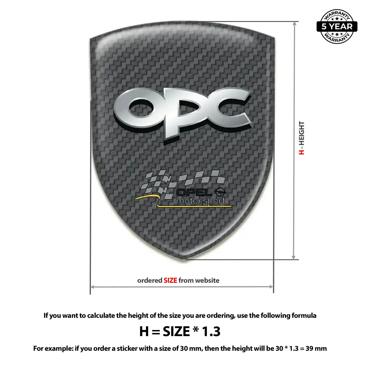 Opel Vehicle Logo Sticker Signature Grade